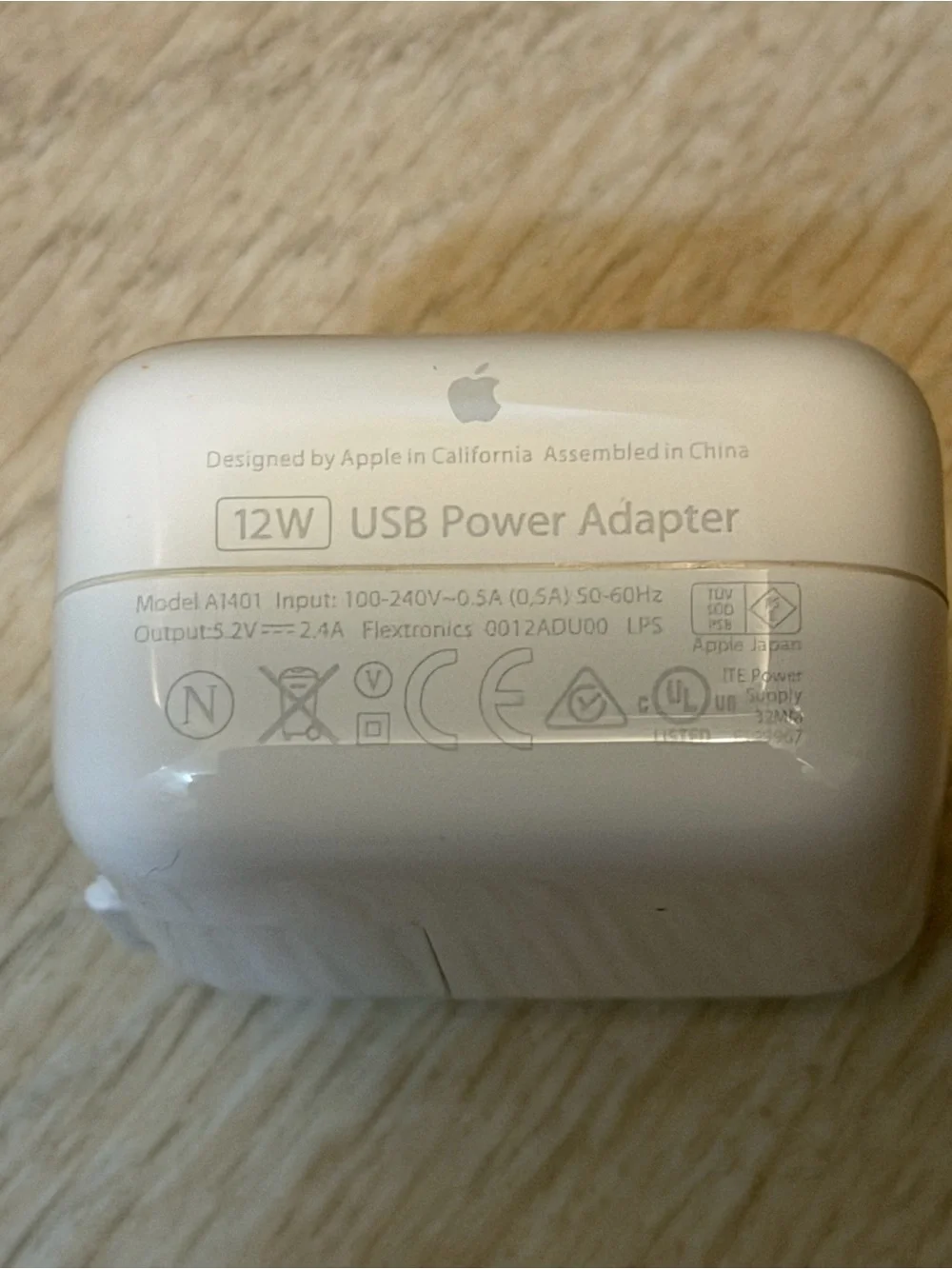 Apple A1401 12W USB Power Adapter